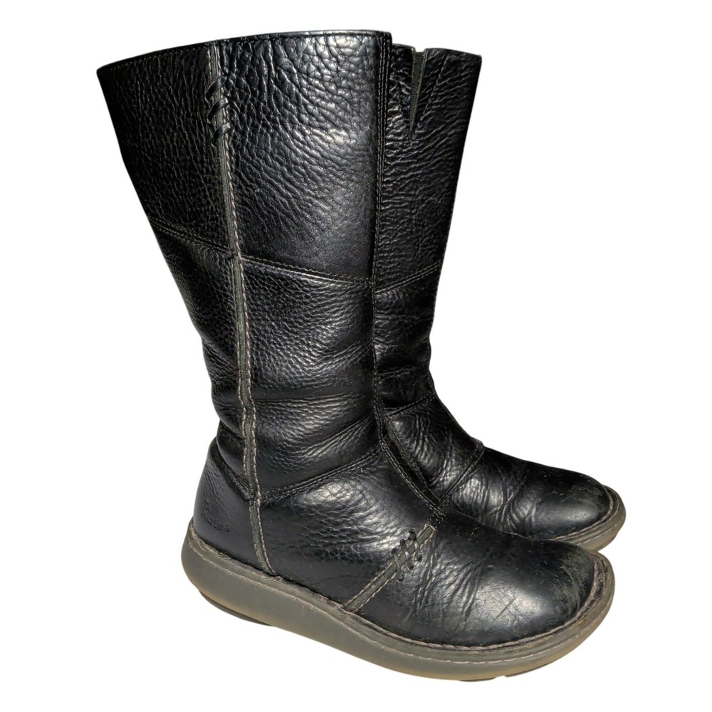 Vintage Dr Martens Karin Wedge Boots Womens Size 6 Biker Zip Goth Y2K Rare 10492